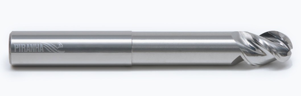 3 flute long reach, ball nose, polished