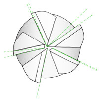 Índice angular variable entre flautas